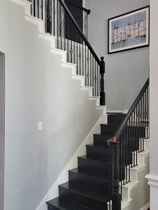 Image of interior staircase painted by Bear Creek Painting