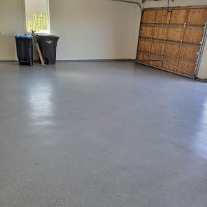 Image of garage floor painted by Bear Creek Painting